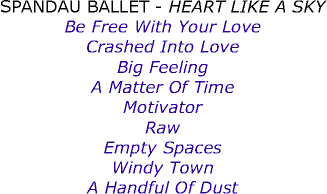 Spandau Ballet Album